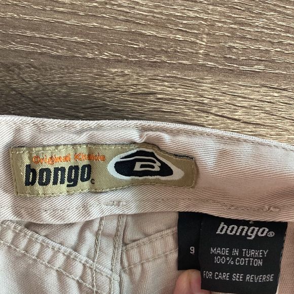 Vintage Y2K Juniors Size 9 Bongo No Waist X-Trim Flare Khakis - Picture 4 of 12